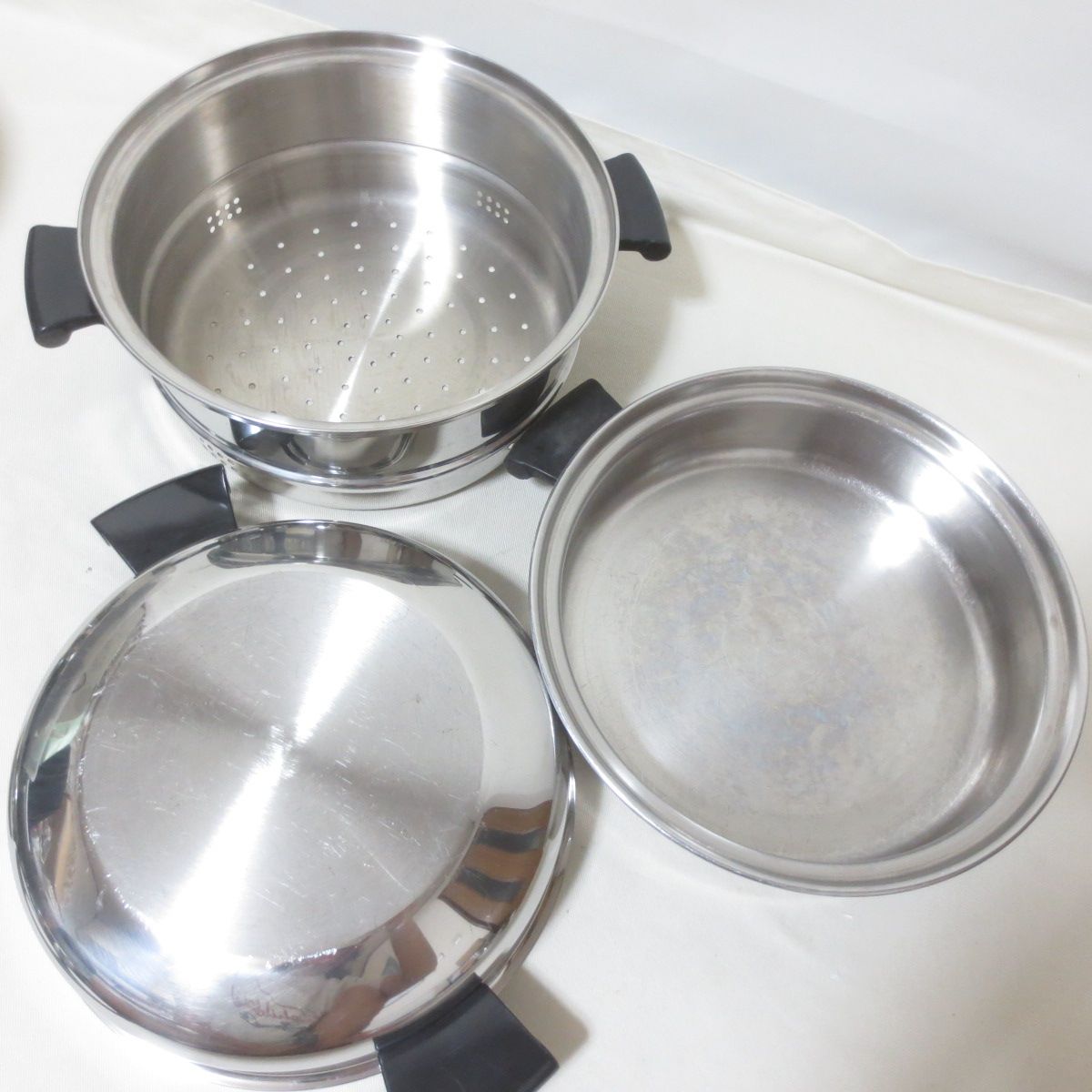 W427 Amway アムウェイ クイーン シチューパン セット 6L 鍋 蒸し器