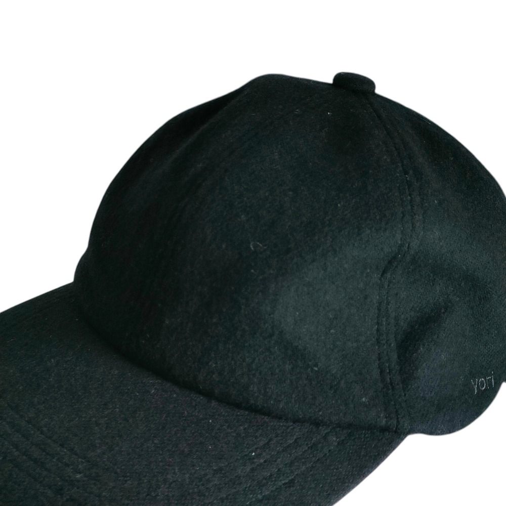 未使用 21AW yori ヨリ ウール バックリボン キャップ 帽子 F