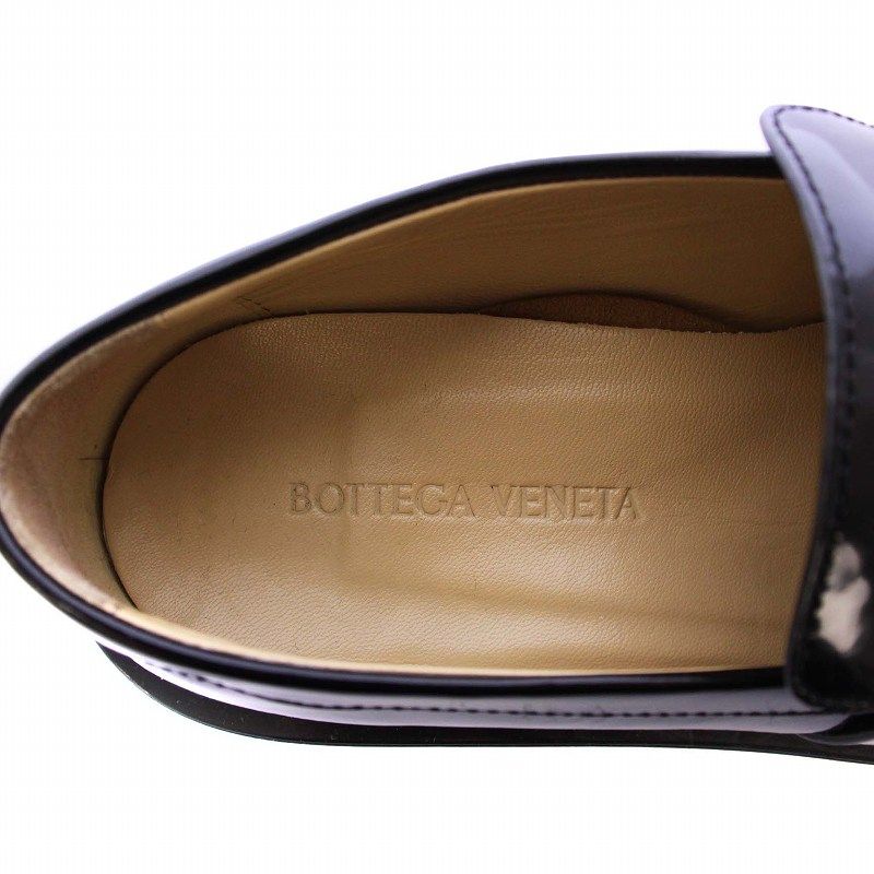 ボッテガヴェネタ BOTTEGA VENETA ムッシュ ローファー エナメル