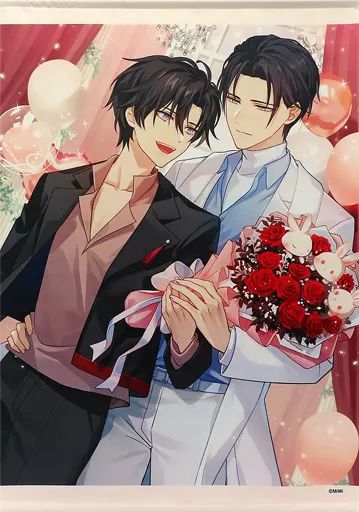 中古】タペストリー 魏無羨＆藍忘機 B2タペストリー Happy Valentine's