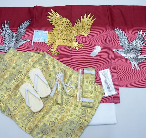 老舗志ま亀京都被布衿朱地七宝丸文道行コートぎをん齋藤千總きしや銀座