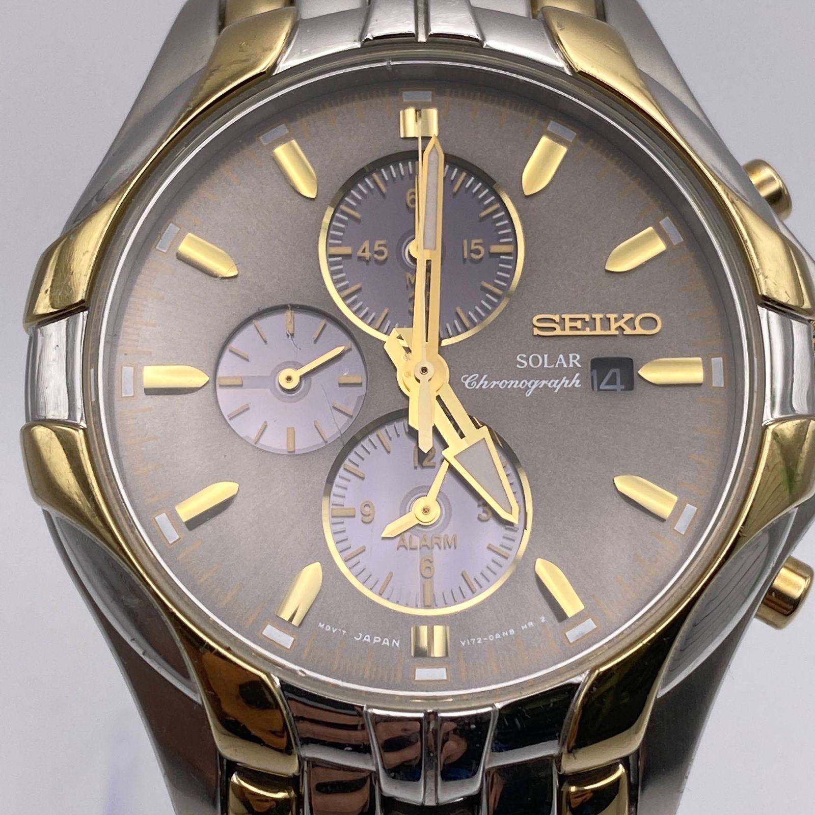 セイコー SEIKO ソーラー エクセルシオール Excelsior V172-0AK0 SSC138 クロノグラフ デイト スモセコ アラーム  稼働品 アナログ腕時計 メンズ W067 - メルカリ