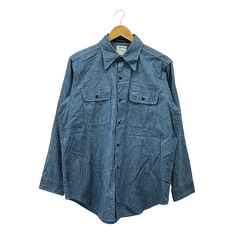 MADISON BLUE / マディソンブルー | HAMPTON シャンブレーシャツ | 01 | インディゴ | レディース MADISONBLUE - MADISON BLUE / マディソンブルー | HAMPTON