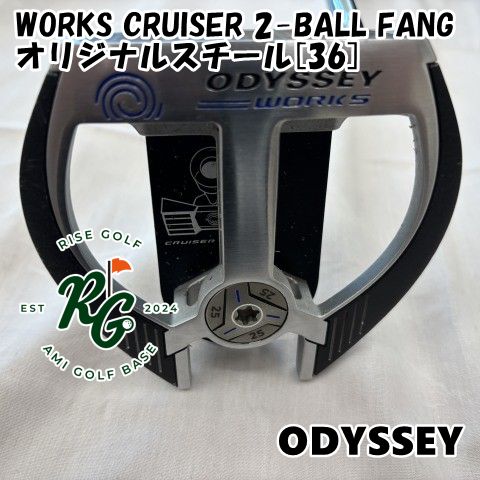 最終 ODYSSEY WORKS CRUISER 2-BALL FANG パター Odyssey Works Tank Cruiser 2-Ball Fang Putter with