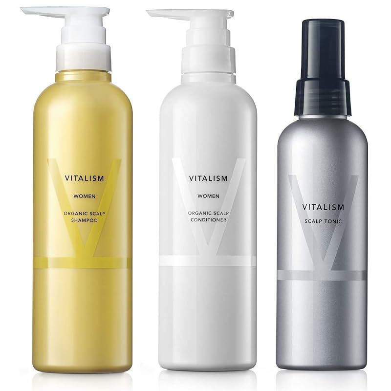 バイタリズム VITALISM スカルプケア シャンプー＆コンディショナー-トニック セット for WOMEN 女性用 大容量 ポンプ式 リニューアル版