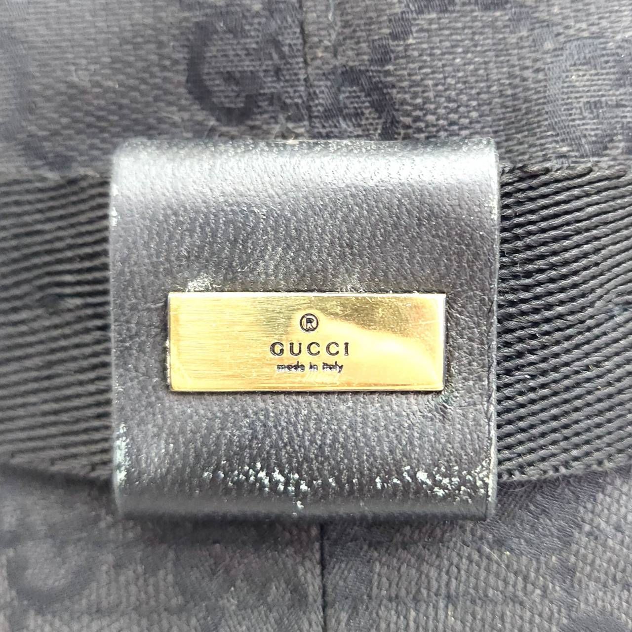 GUCCI グッチ バケットハット GG キャンバス ブラック Lサイズ 服飾