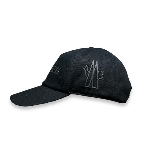 新品 MONCLER Grenoble ロゴ キャンバス ベースボール キャップ 