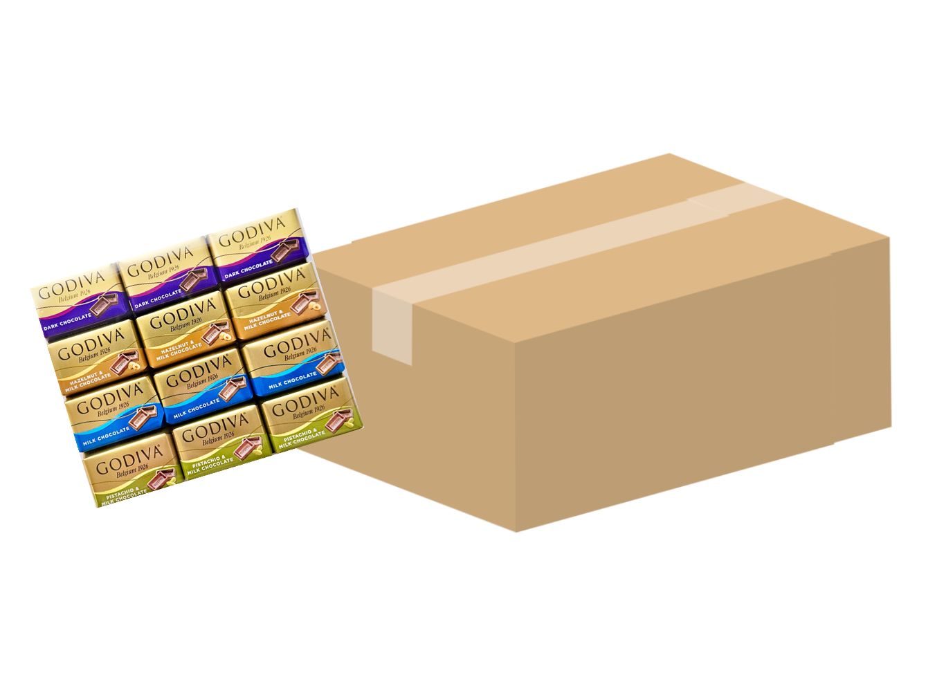 ︎540個セット GODIVA ナポリタン 4種 お配り 小分け 梱包