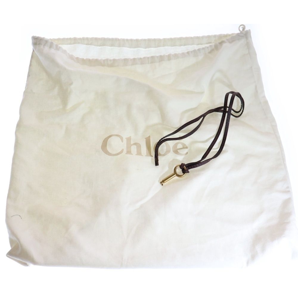 Chloe (クロエ) パディントン ハンドバッグ ブラウン ボルドー レザー  