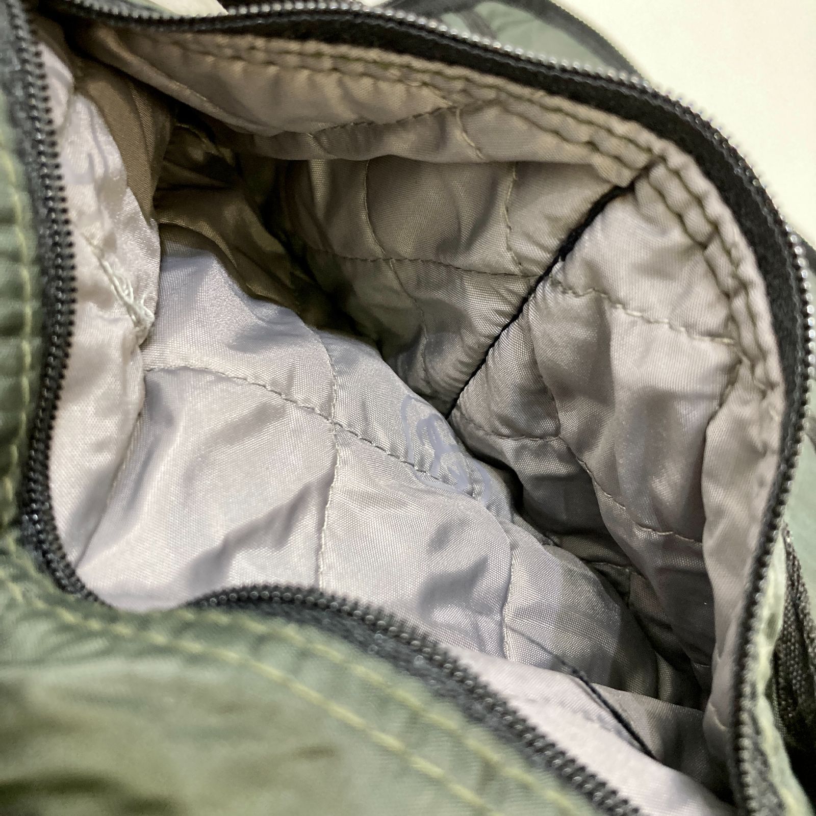 90s オールドステューシー OLD STUSSY メッセンジャーバッグ カーキ 90s OLD STUSSY/Record Bag/紺タグ/レコードバッグ/ショルダー