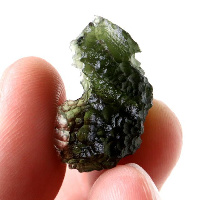 モルダバイト 原石 3.9g 穴無し 天然ガラス 1点物 宇宙の神秘