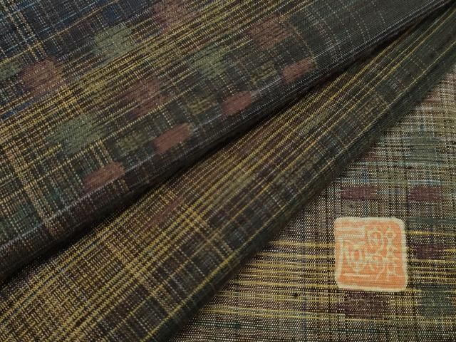 平和屋着物○京都府認定 京の名工 雛屋友禅 紬 霞吉祥文 正絹 逸品