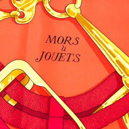 未使用 エルメス HERMES スカーフ カレ90 シルク Mors a Jouets Chemise Detail 馬銜 シュミーズ デタイユ  ショール レディース メンズ ユニセックス レッド / オレンジ / マルチカラー maa23152 - メルカリ