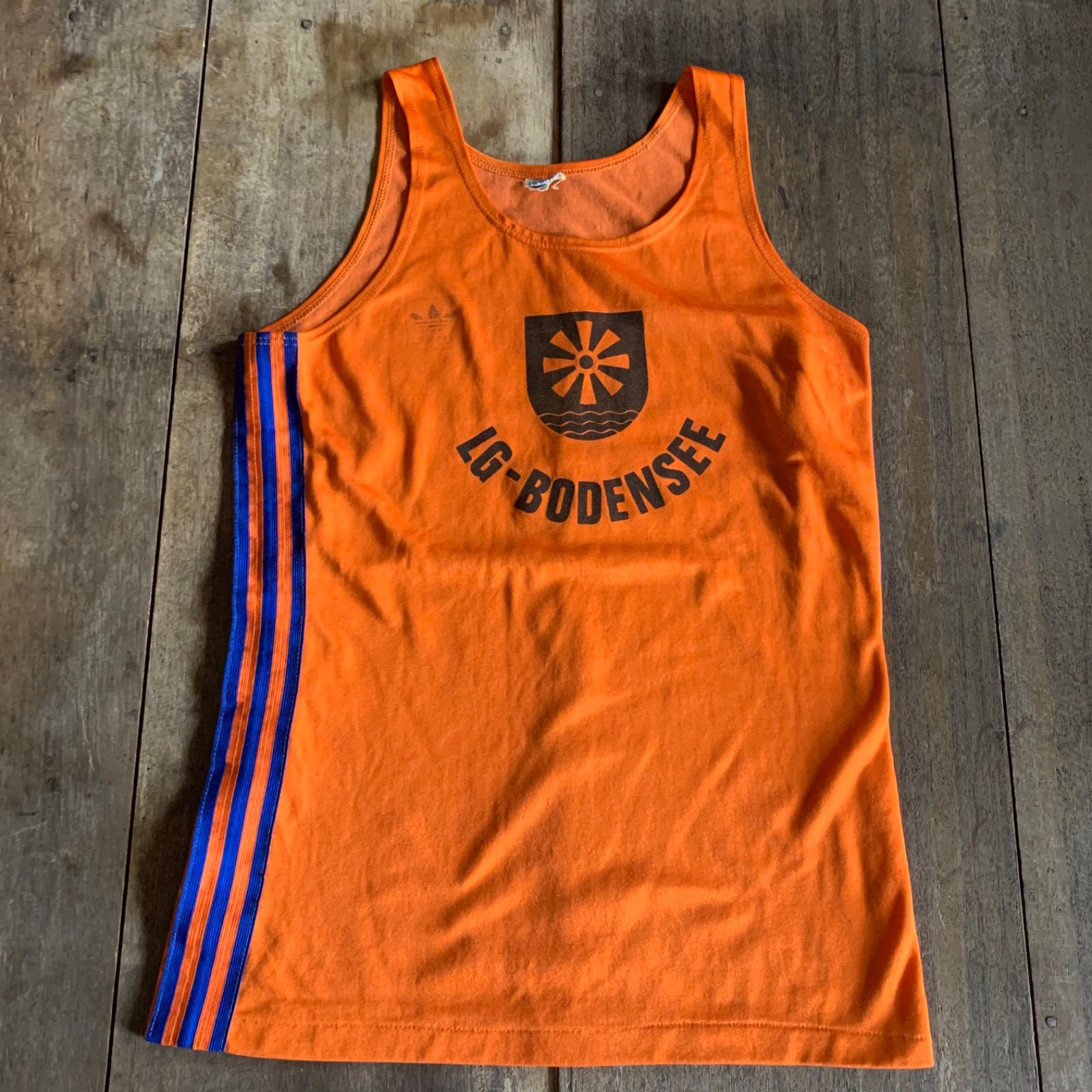 ヴィンテージ 西ドイツ製 adidas アディダス トラック タンクトップ M 