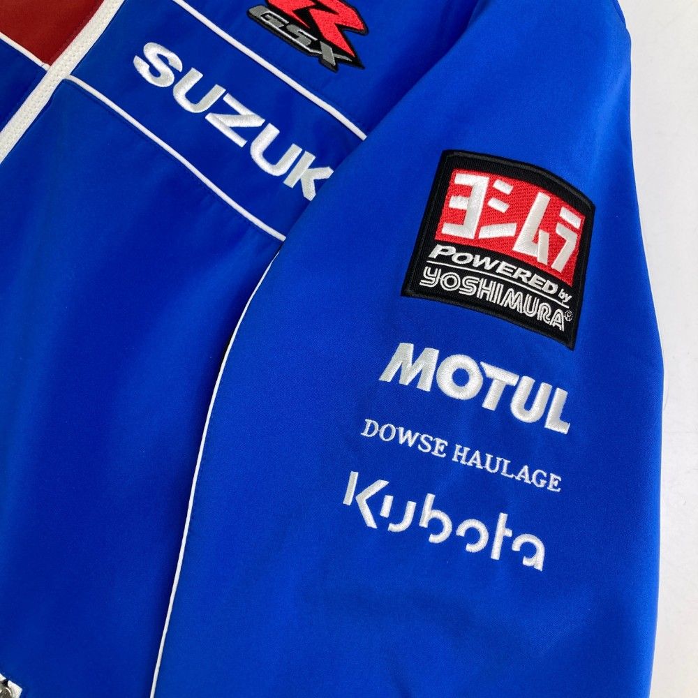 【極美品】Suzuki ECSTAR ソフトシェルジャケット Lサイズ SUZUKI スズキ 2way ソフトシェルジャケット ベネット ブルー系