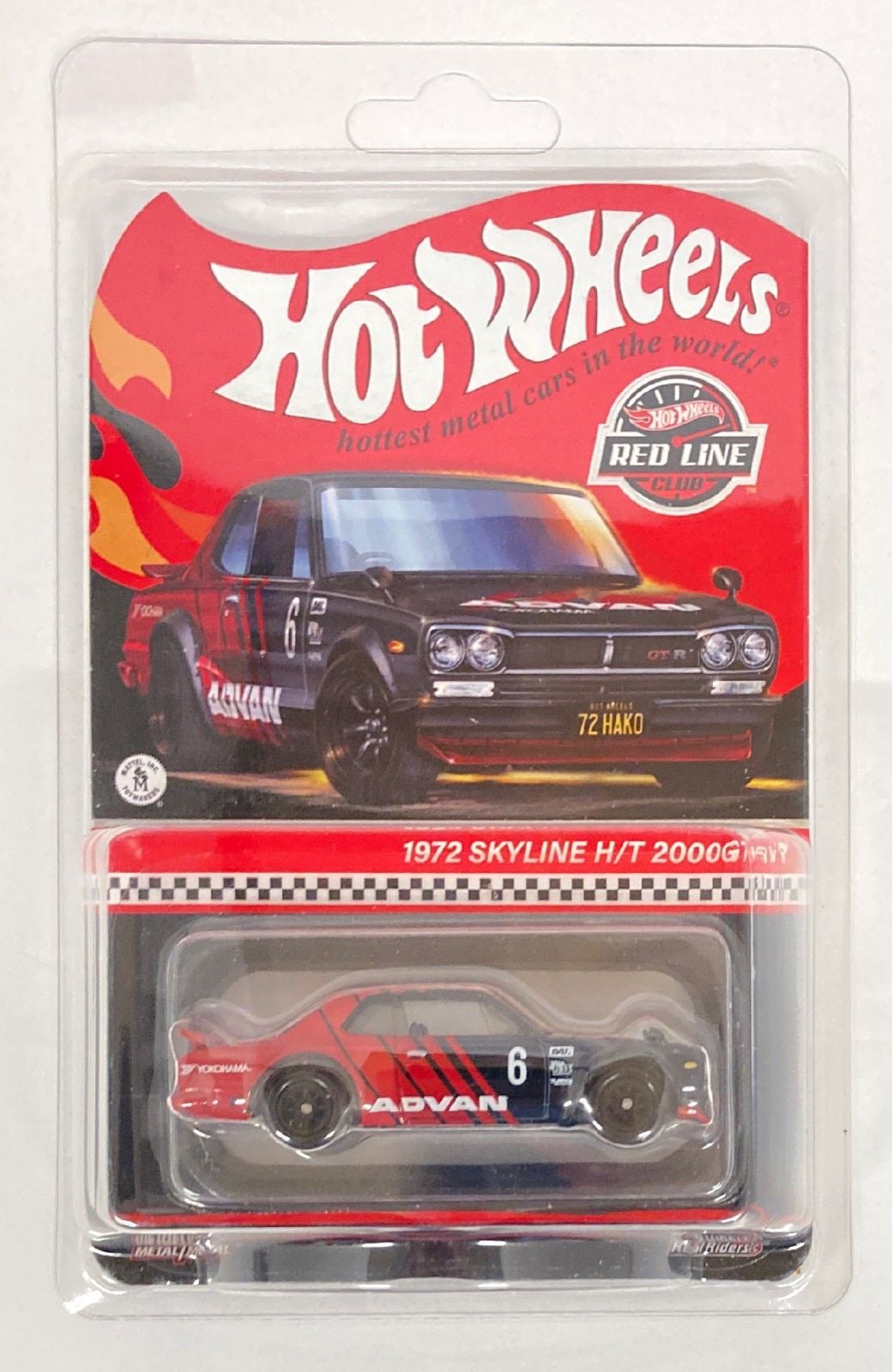 MATTEL RED LINE CLUB HOTWHEELS 1972 SKYLINE H/T 2000GT-R ADVAN HNL24 - メルカリ