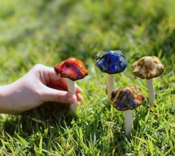 【きのこ】 ガーデン 装飾 きのこ 雑貨 庭 フェアリー 芝生 オーナメント