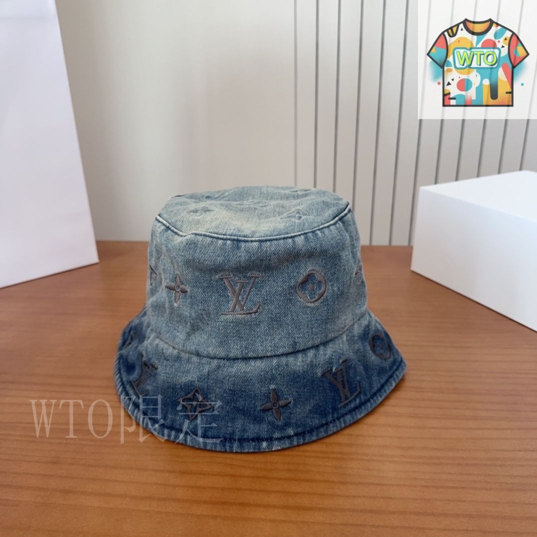 極美品希少品　ルイヴィトン　キャップ デニム LVアップタウン 25080601 極美品希少品 ルイヴィトン キャップ デニム LVアップタウン