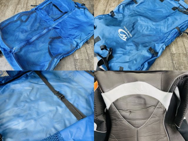  ドライスーツ World Dive ワールドダイブ ELASTEX ZMD 2008 ZEA MAX ブーツサイズ24.0 cm 512718 ドライスーツ ダイビングスーツ