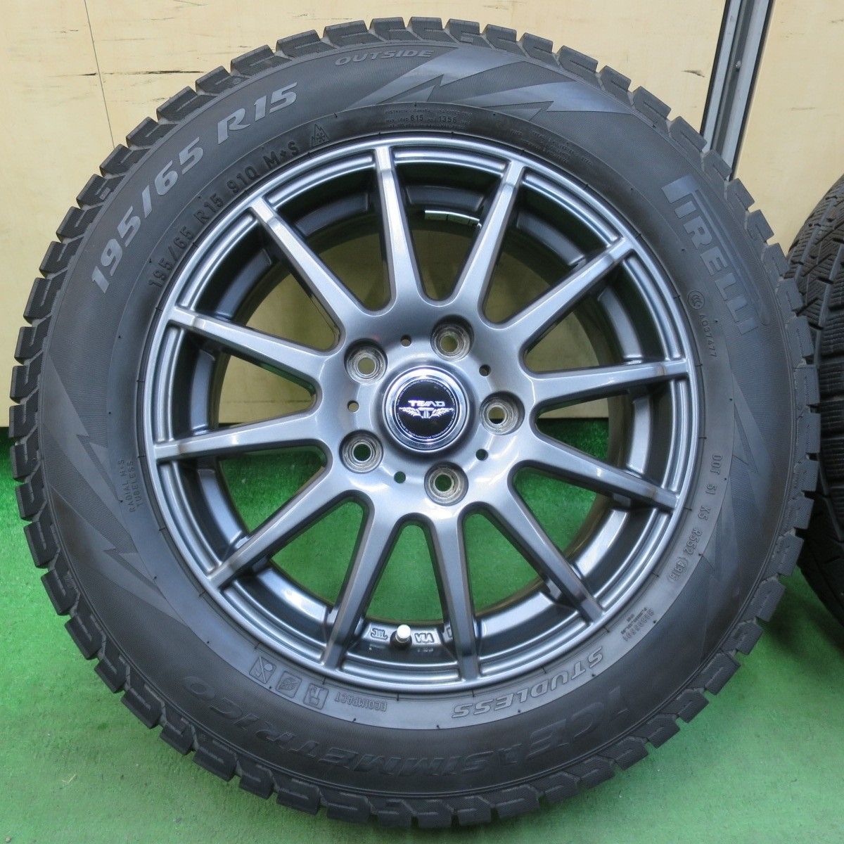 キレイ☆スタッドレス 195/65R15 ピレリ アイスアシンメトリコ TEAD 