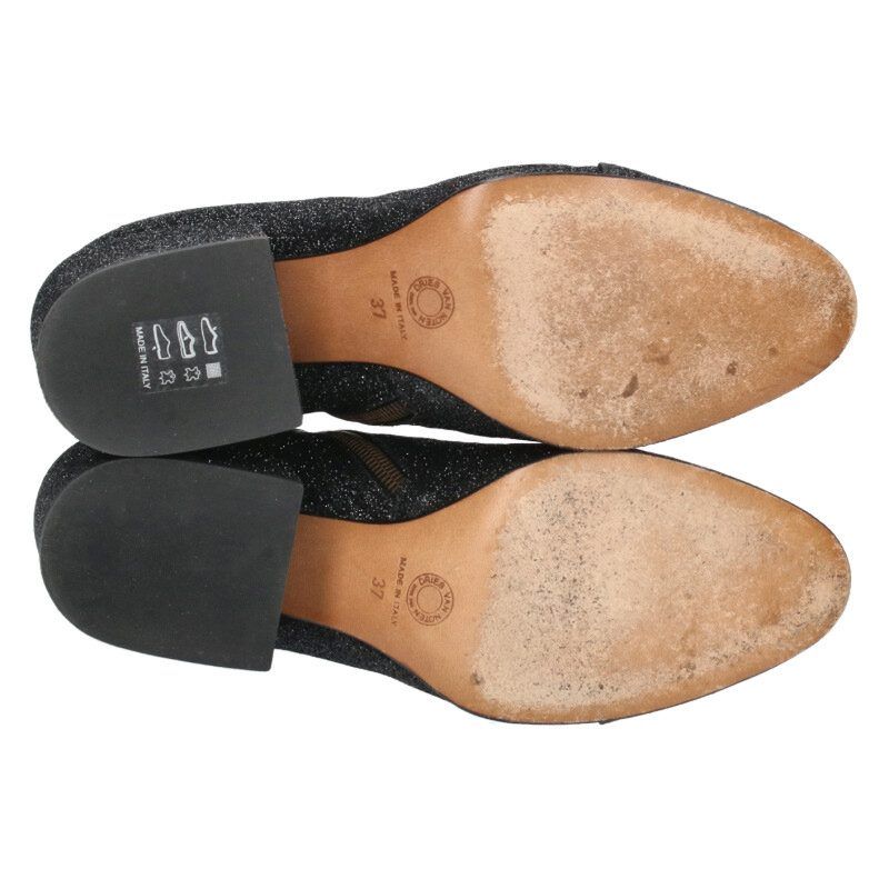 DRIES VAN NOTEN サイドジップ ブーツ グリッター ゴールド 36 DRIES VAN NOTEN サイドジップ ブーツ グリッター ゴールド 36