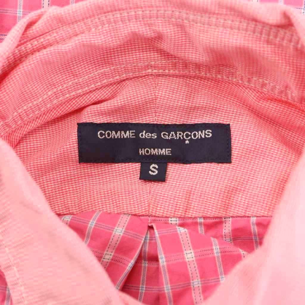 美品！コムデギャルソンオム　長袖　ギンガムシャツ COMME des GARCONS HOMME PLUS コムデギャルソンオムプリュス