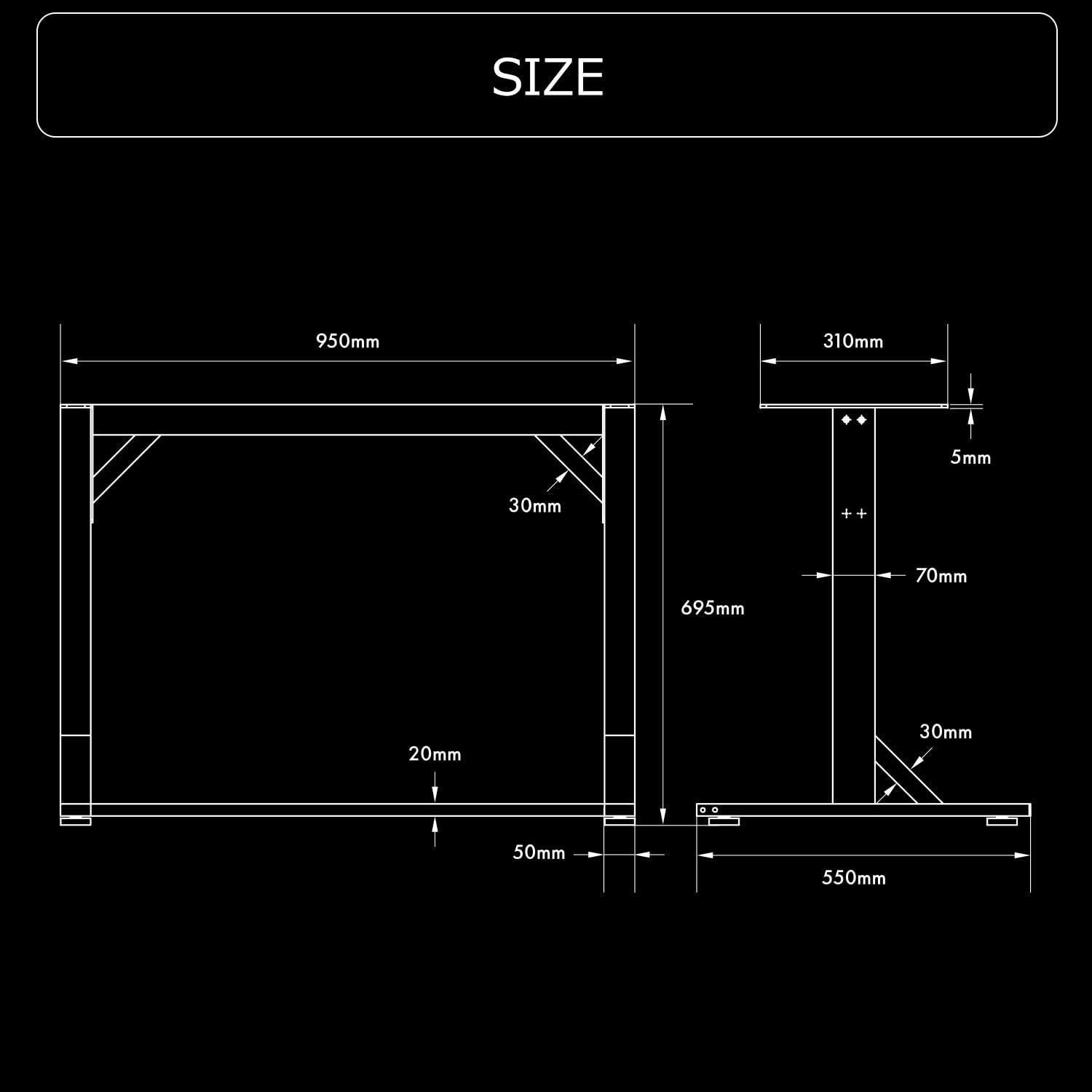 数量 パソコンデスク 耐荷重200kg 揺れにくいデスク BHD-ST-LEG-BK 脚部 ステーブルデスク ゲーミングデスク Bauhutte バウヒュッテ MARWIL-DEMENAGEMENTS_CH