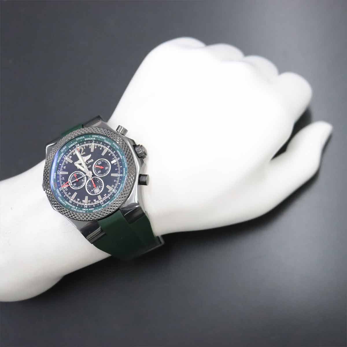 ブライトリング BREITLING ベントレー GMT M47362 クロノグラフ 1000本限定 メンズ 腕時計 デイト 自動巻き bentley  90243104 - メルカリ