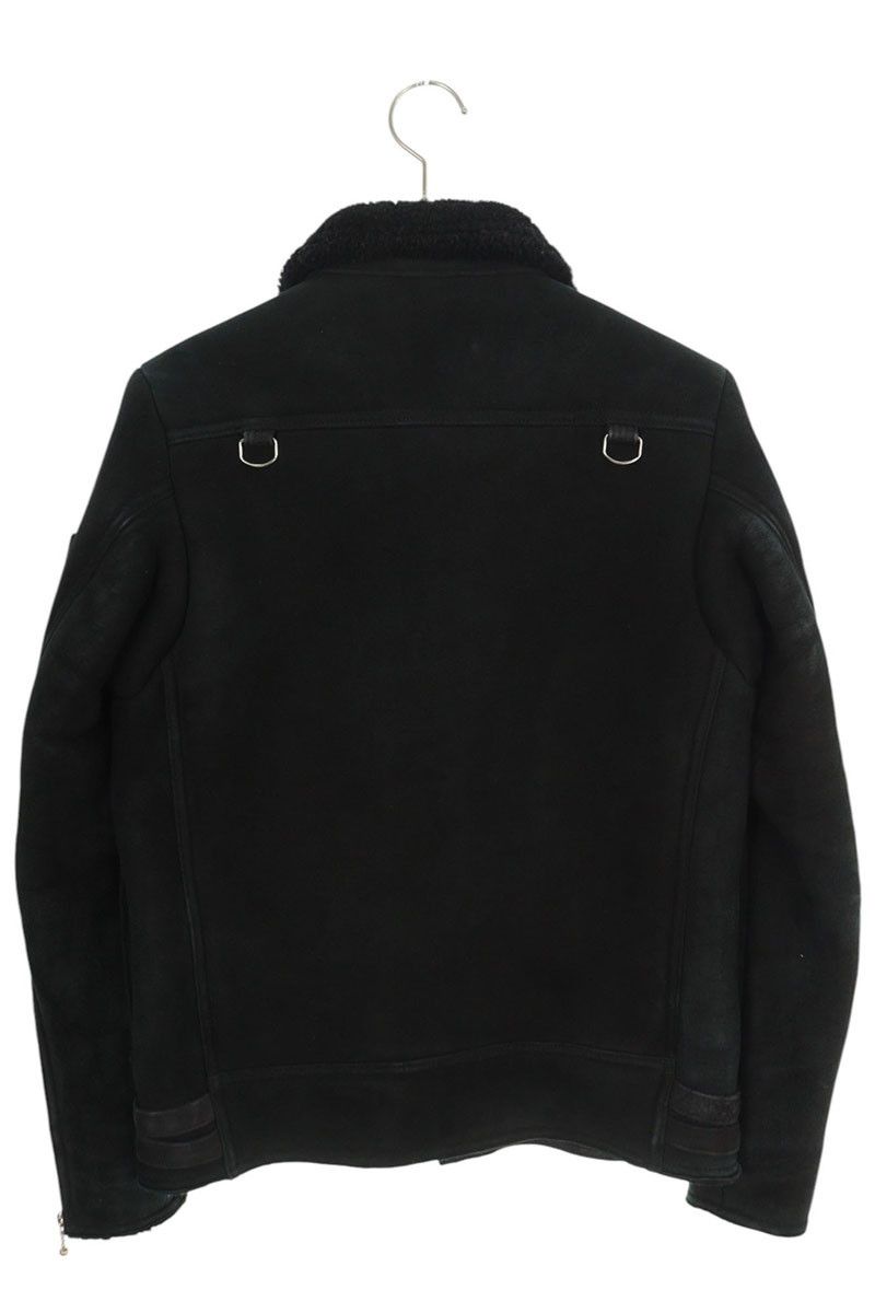 ブラックミーンズ 945-71TJ194-1 ジップデザインムートンレザー  