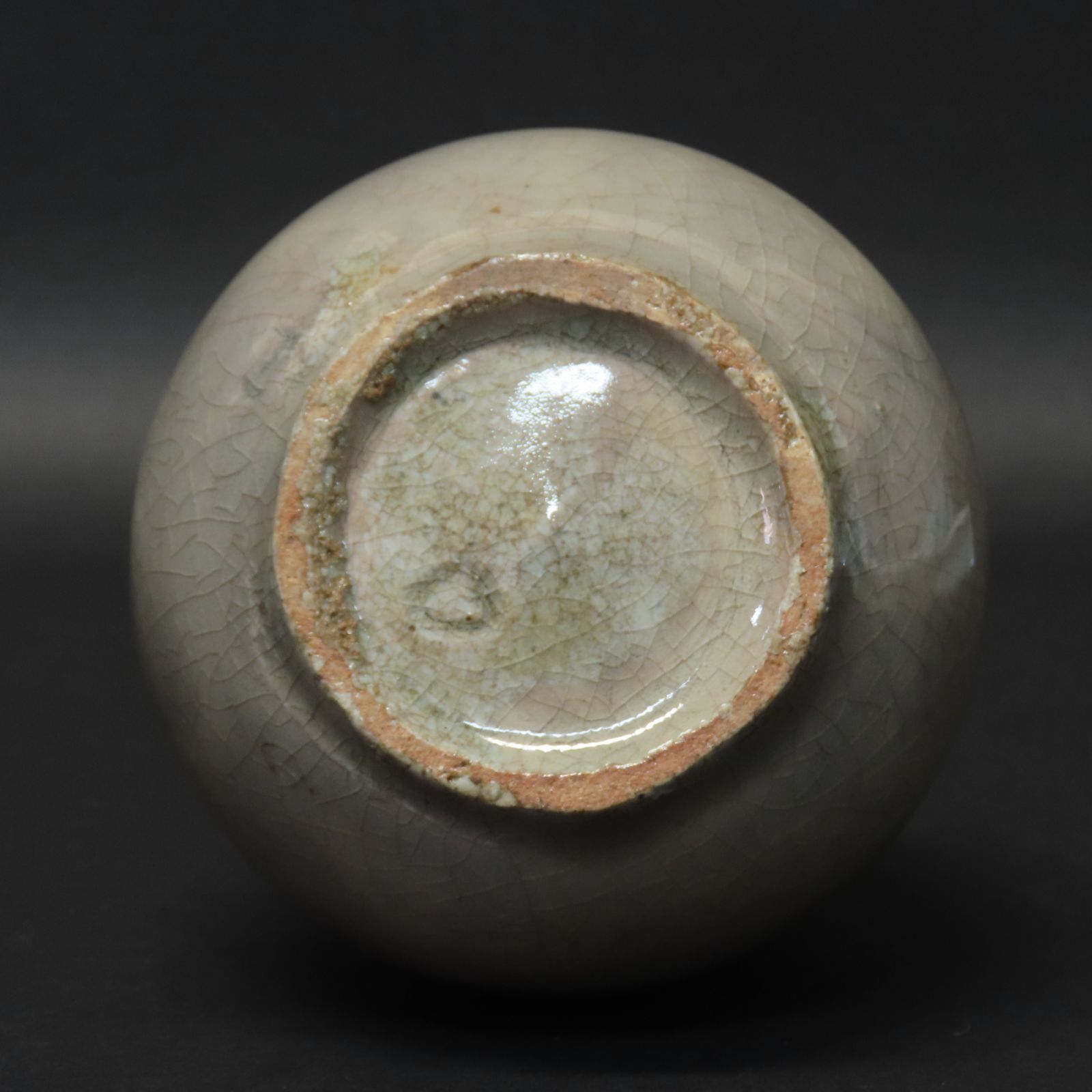 0191 美品 金重素山 鶴山窯 粉引徳利 酒器 真作保証 在銘 共箱