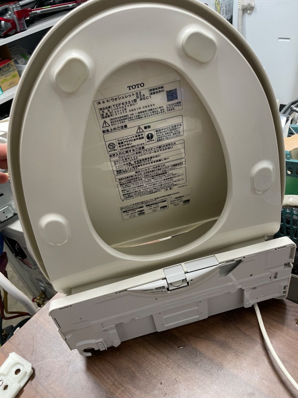 6 TOTO ウォシュレット 温水洗浄便座 tcf6331パステルアイボリー 