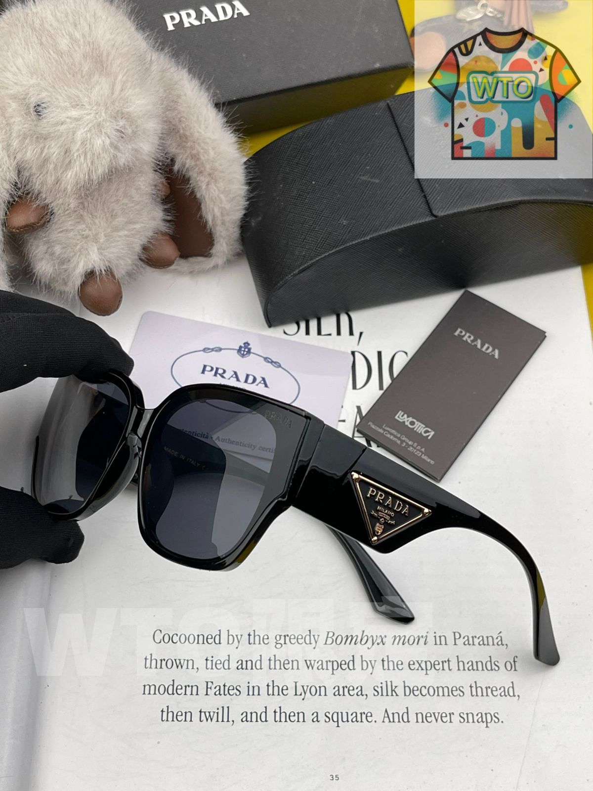 Prada 今日限定特価！】プラダ クラシックな四角形デザインの