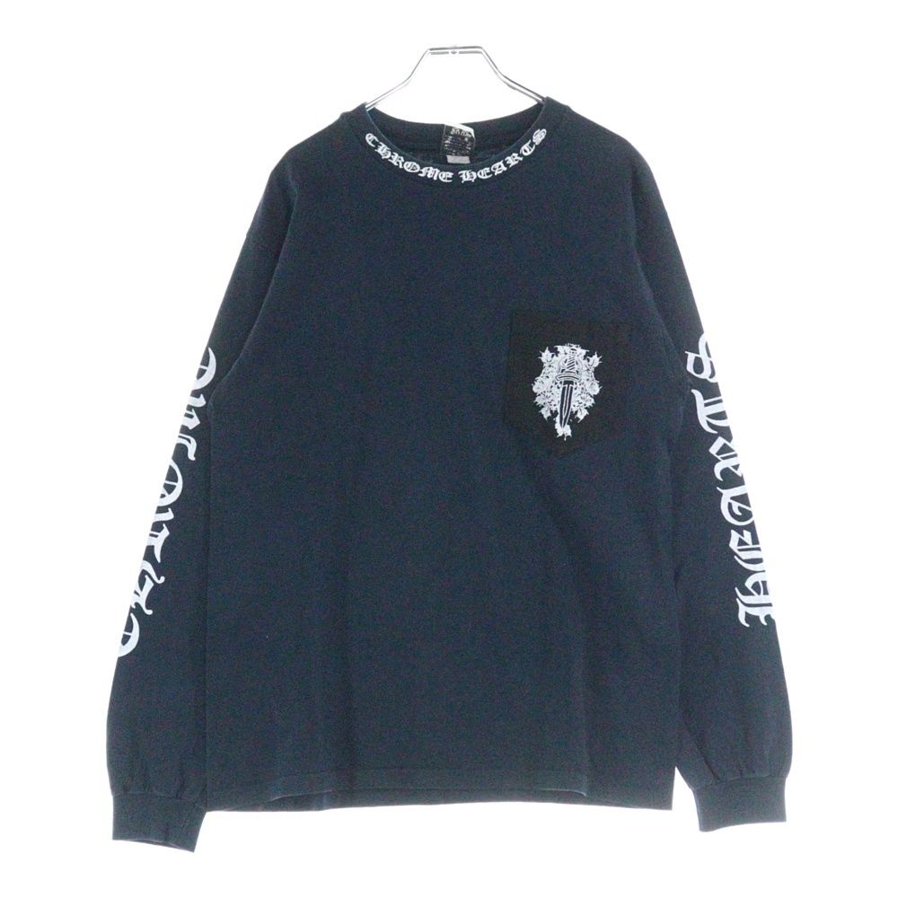 CHROME HEARTS (クロムハーツ) OLD ネックロゴ 袖プリント バック