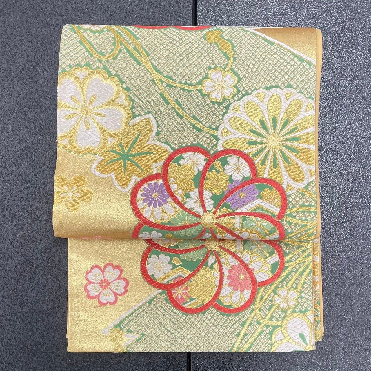 振袖用袋帯　振袖用帯 ♢振袖用袋帯♢ 帯 成人式 六通 正絹 OB-002 - メルカリ