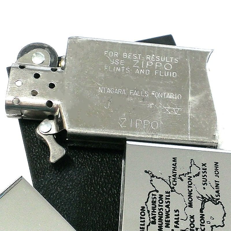 ZIPPO ライター スリム ジッポ カナダ製 1989年製 ニューブランズウィック 地図 オンタリオ製 ビンテージ レア 廃盤 かっこいい 未使用品  絶版 ヴィンテージ メンズ 珍しい シルバー おしゃれ プレゼント ギフト - メルカリ