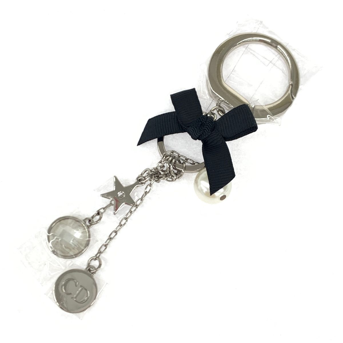 美品 Christian Dior クリスチャンディオール キーリング シルバー