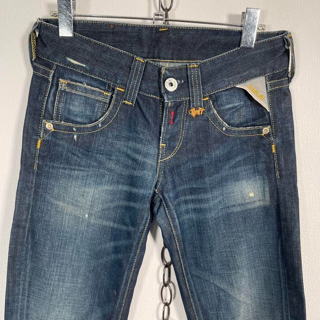 00s 超希少 EZRA FITCH ヴローライズフレアデニム スパンコール 00s 超希少 EZRA FITCH ヴローライズフレアデニム スパンコール