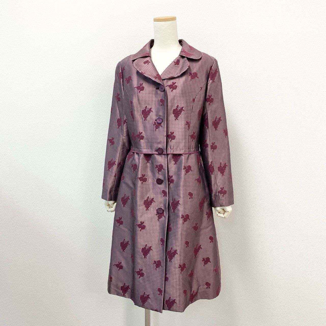 レディース 未使用 ALMA EN ROSE 花柄コート