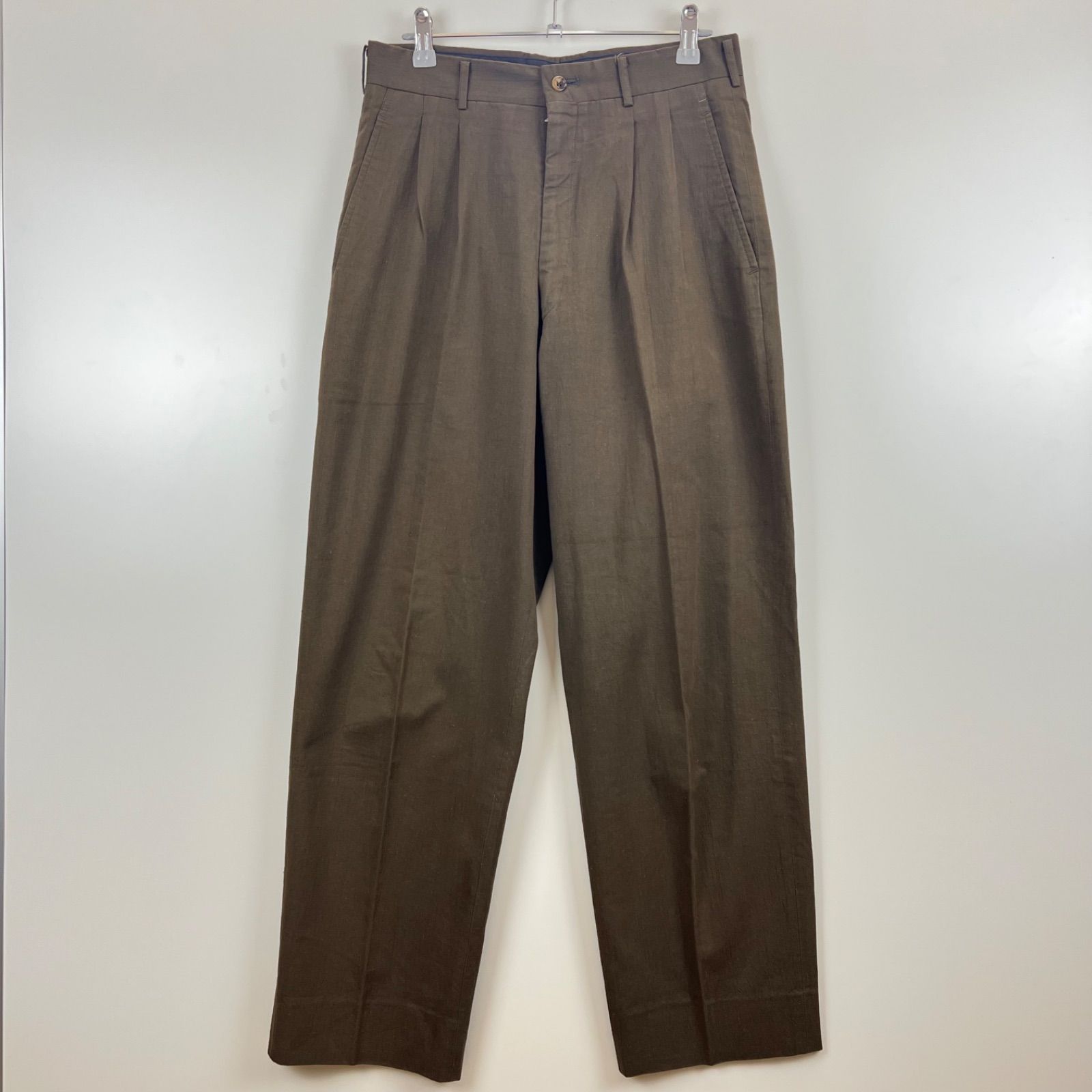 ◎80s COMME des GARCONS HOMME デカオム スラックス comme des garcons homme 80s 2 tuck chin pants M archive old