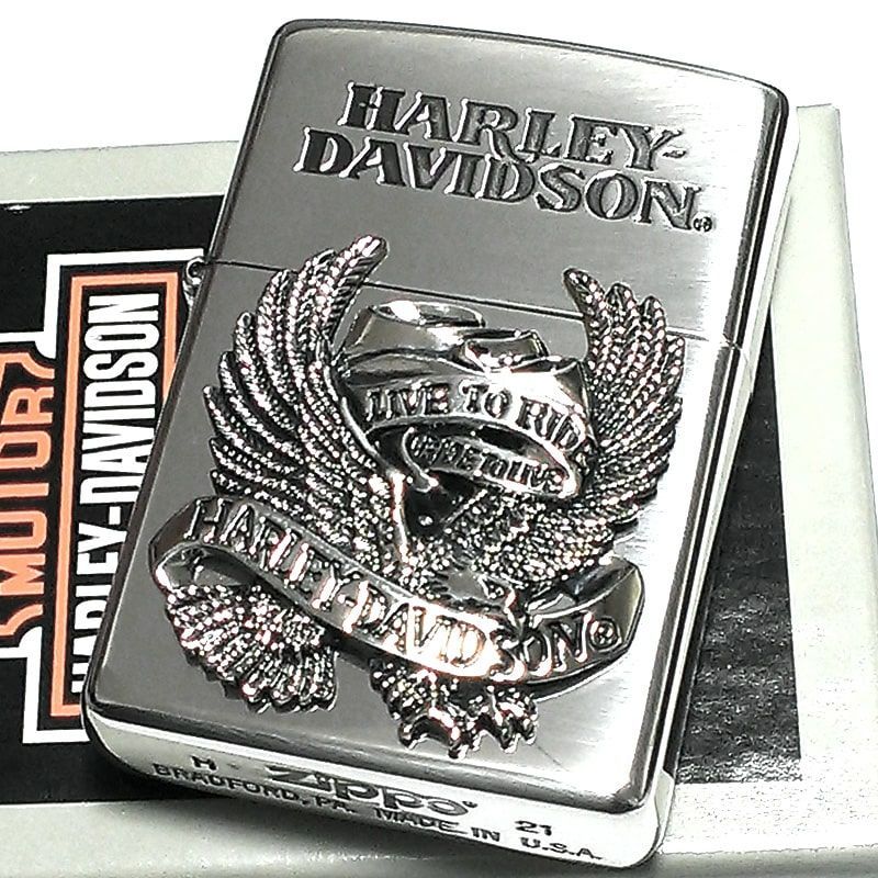 ZIPPO ハーレー ダビッドソン ジッポ ライター シルバー ビッグメタル イーグル 鷲 HARLEY-DAVIDSON 日本国内限定モデル ギフト  かっこいい メンズ - メルカリ