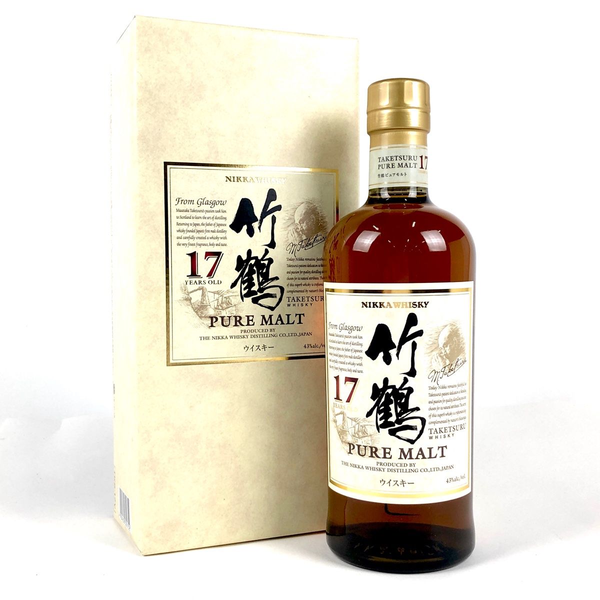 東京都内限定発送】 ニッカ NIKKA 竹鶴 17年 ピュアモルト 700ml 国産