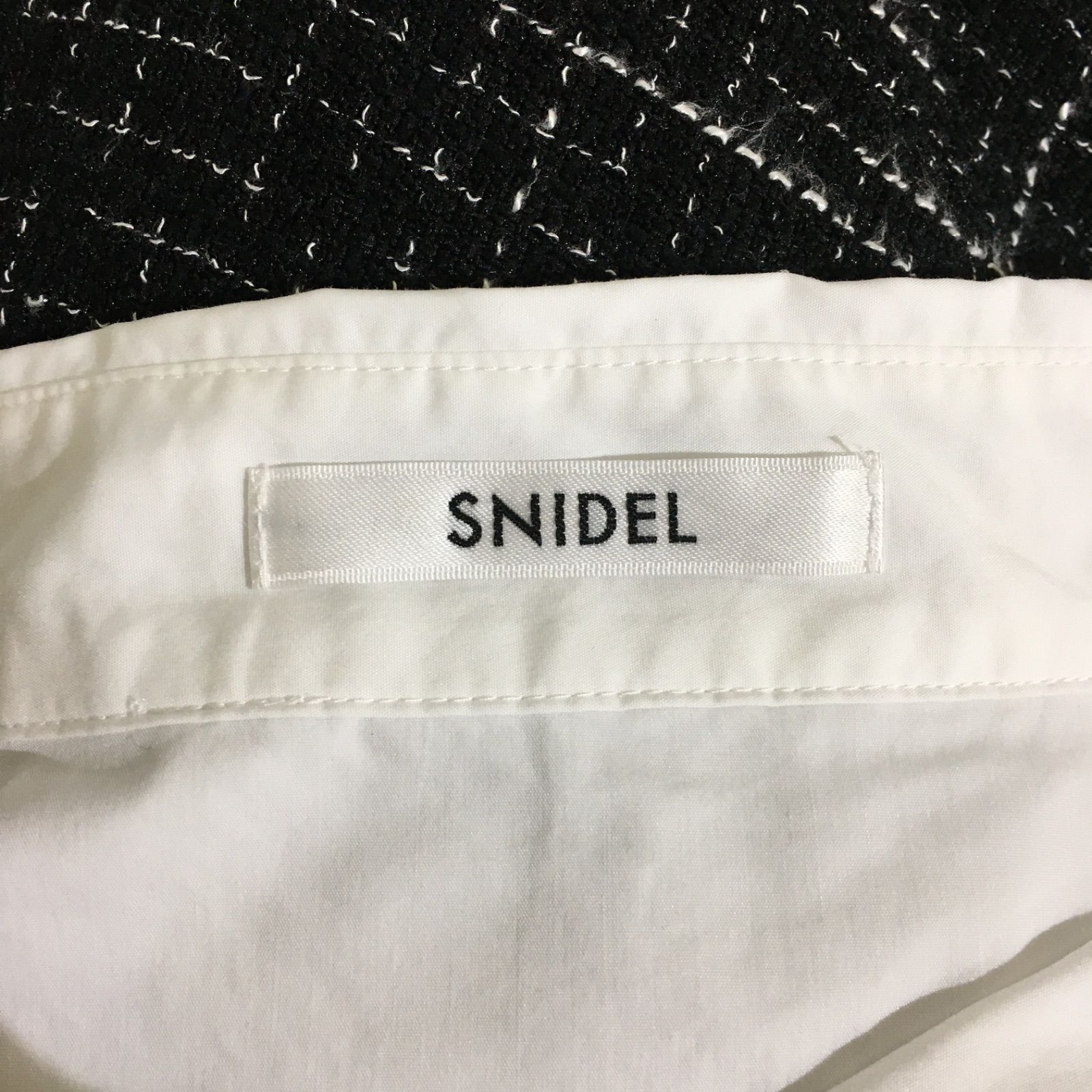 美品】SNIDEL スナイデル オーバーシャツドッキングミニワンピース