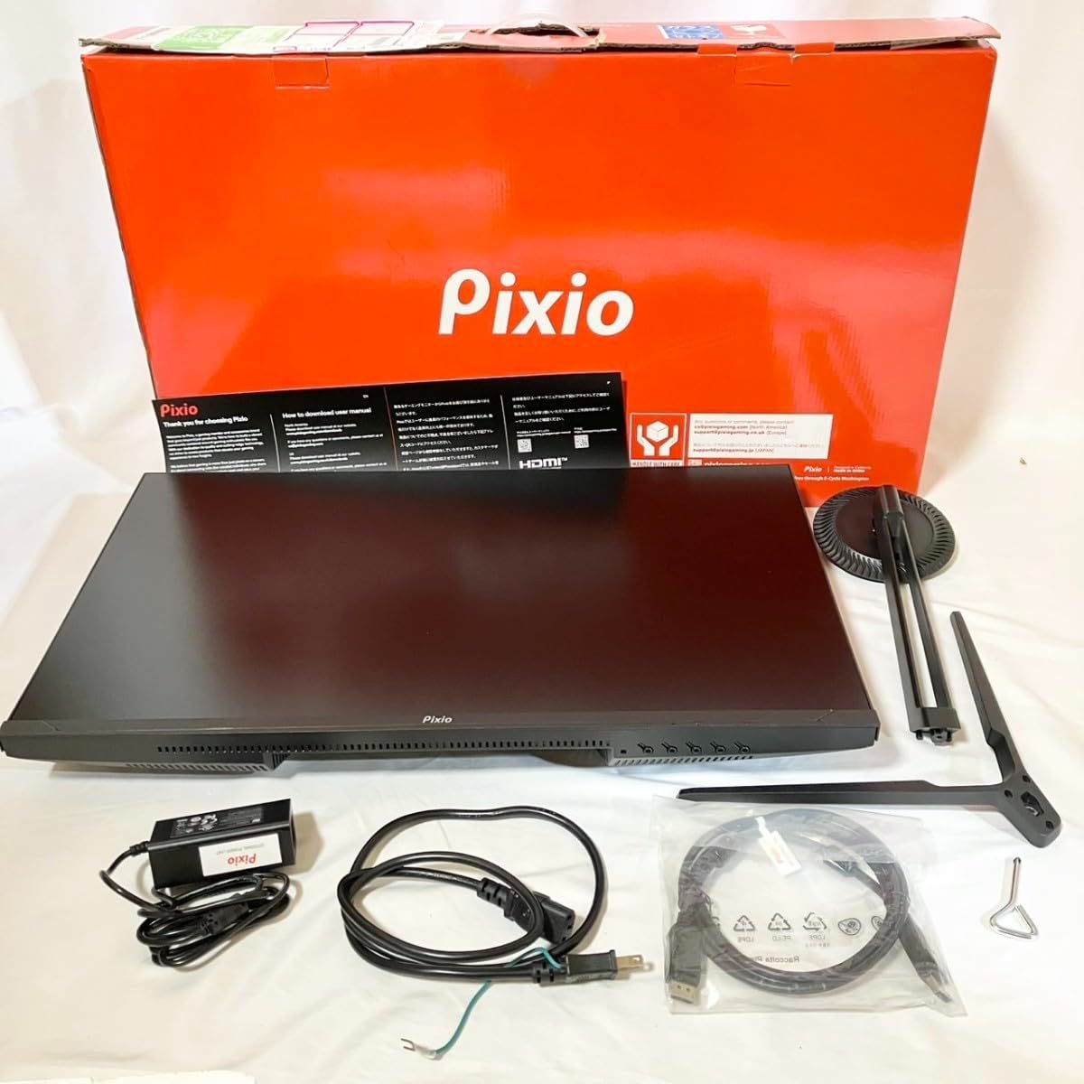 No.3850 Pixio PX278 WAVE Black ゲーミングモニター 27インチ 180Hz WQHDブラック スピーカー内蔵