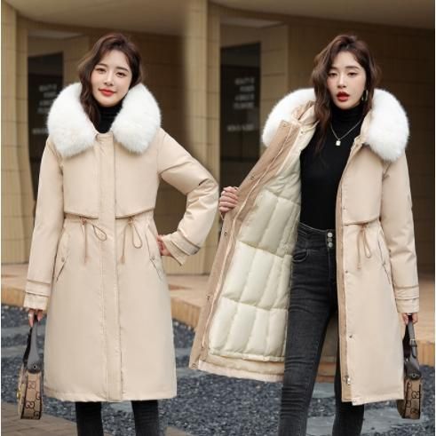 TATRAS ファー付きドルマンスリーブ ダウンジャケット ベージュ 楽天