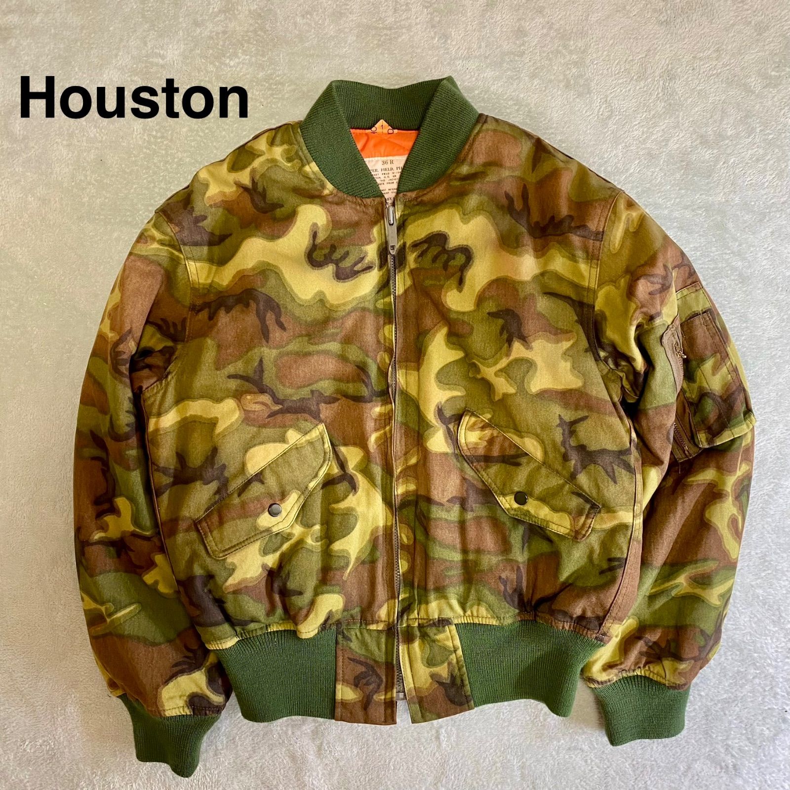 希少色 HOUSTON ヒューストン フライトジャケット CWU-36P 日本製 希少