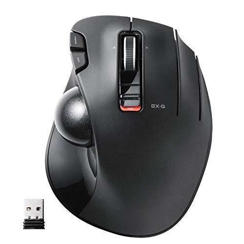 エレコム マウス ワイヤレス レシーバー付属 トラックボール 6ボタン ブラック M-XT3DRBK