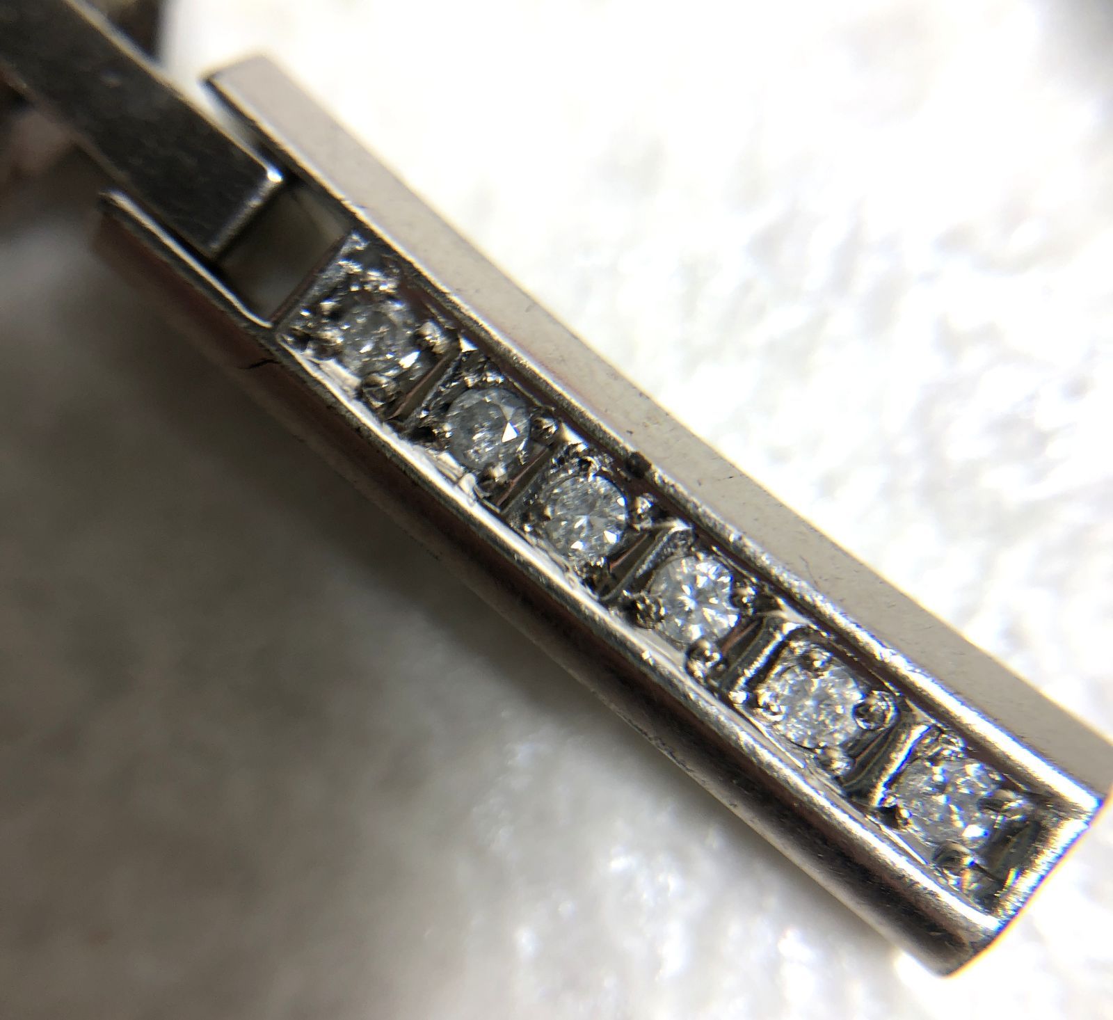 DH891】PtGC 刻印 喜平 ゲルマニウム プラチナ ダイヤ 0.12ct