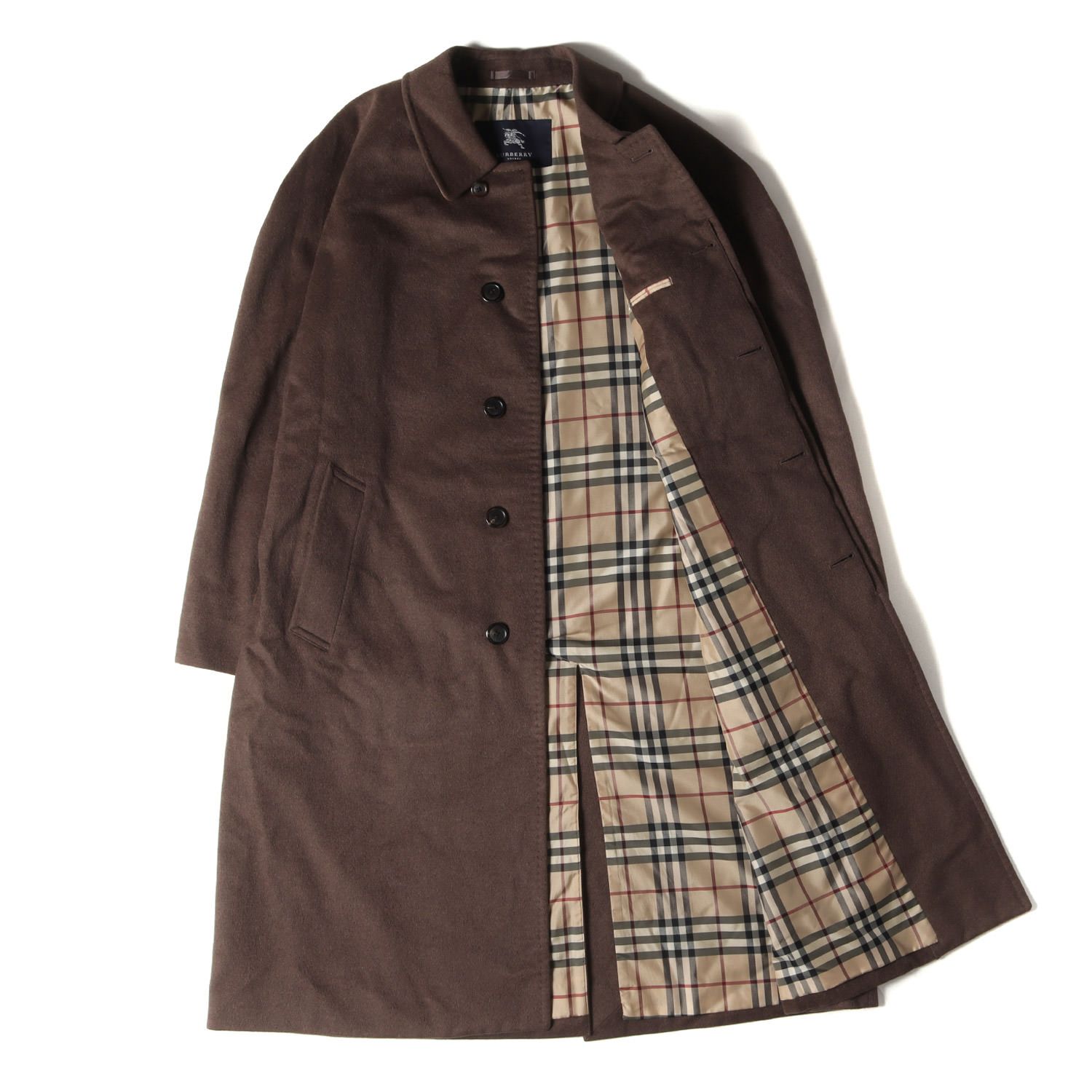 バーバリー ステンカラーコート サイズ表記96-180-7 BURBERRY バーバリー コート サイズ:96-180-7 カシミヤ アンゴラ