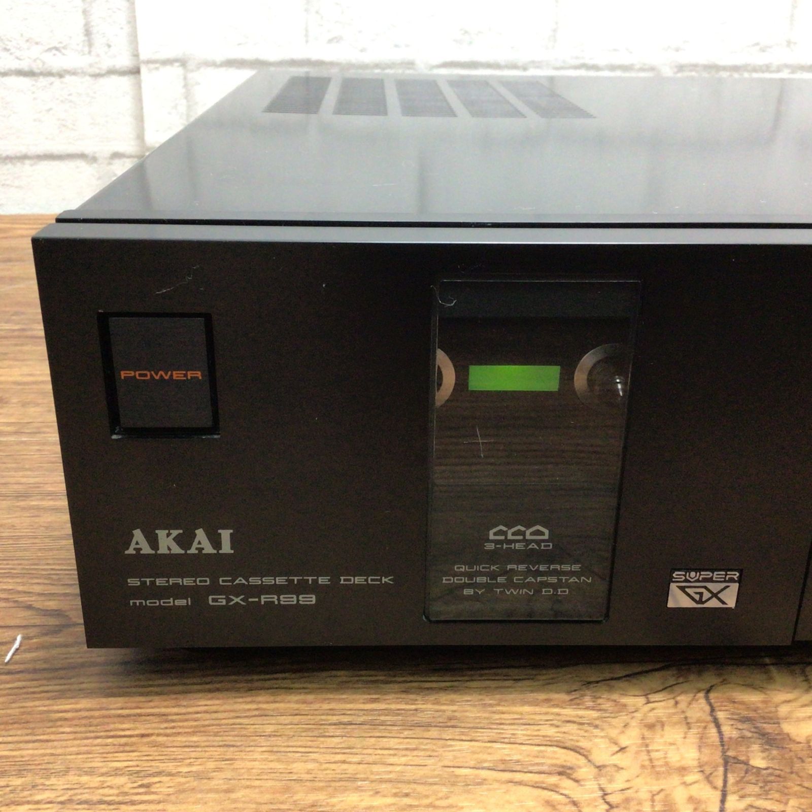 7364 【通電のみ確認済】AKAI GX-R99 高級 カセットデッキ