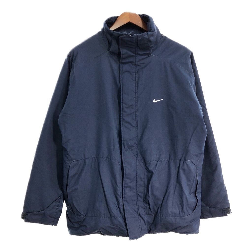 00年代 NIKE ナイキ ウィンドブレーカージャケット スポーツ ネイビー (メンズ M) 中古 古着 T2690